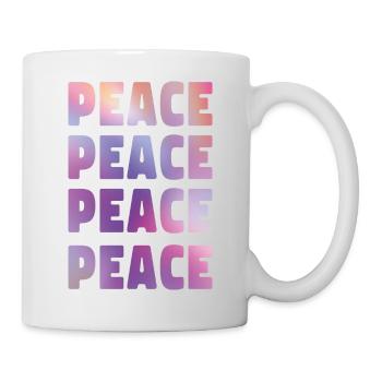 Frieden gegen Krieg statement weihnachten - Tasse - Weiß - Rechts