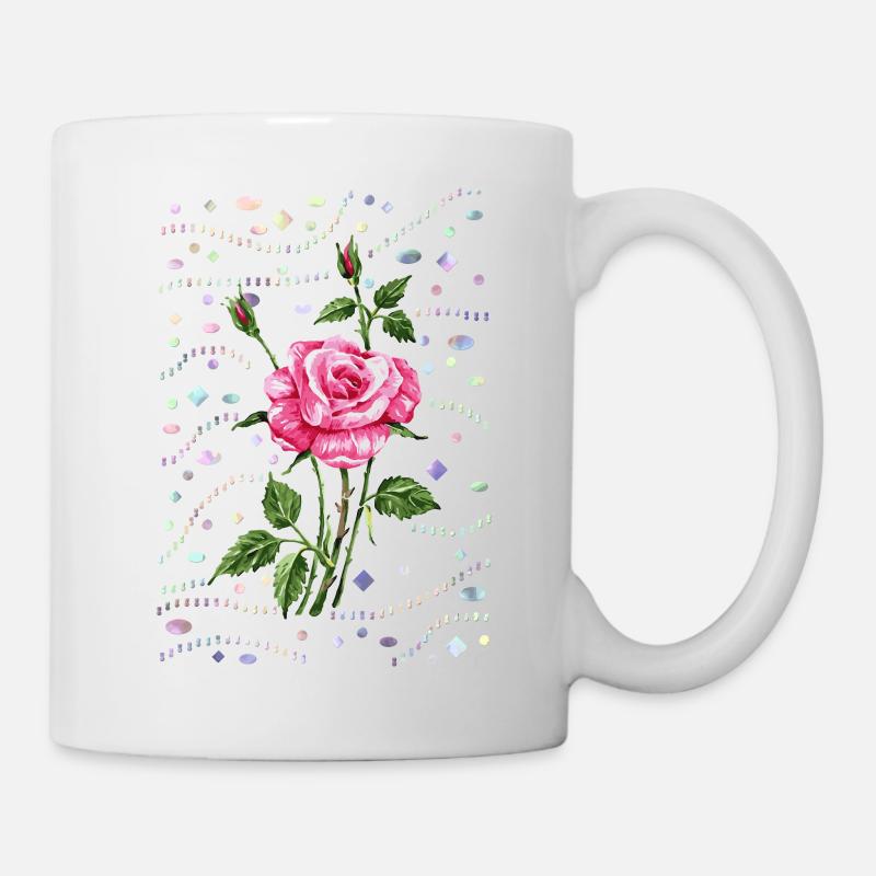 Blume - Tasse - Weiß