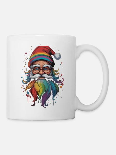 LGBTQ Santa Claus Love Knows No Boundaries - Mug - white