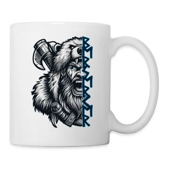 Berserker with Runes - Mug - white - Right