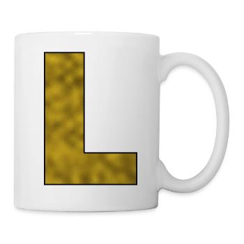 Letter L Gold - Mug - white - Right