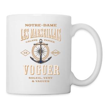 T-shirt Vintage Sailing Crew - Mug blanc - blanc - Droite