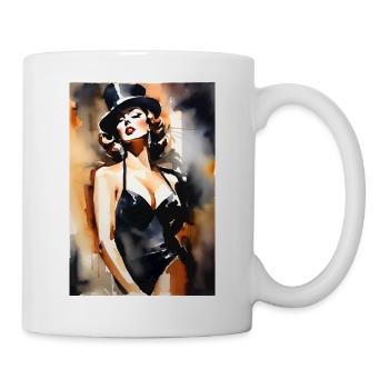 Vintage Burlesque Lady II - Mug - white - Right