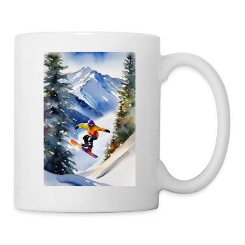 Snowboarder I - Tasse - Weiß - Rechts