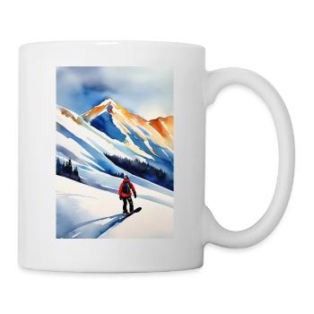 Snowboarder II - Tasse - Weiß - Rechts