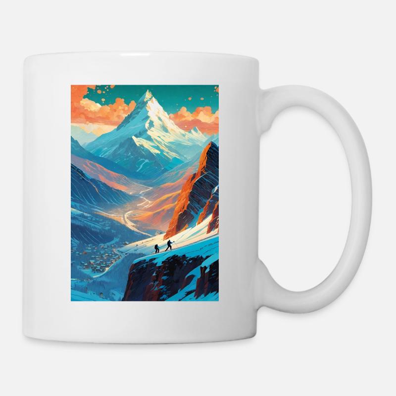 Ski III - Tasse - Weiß