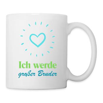 Ich werde großer Bruder von meinem Bruder - Tasse - Weiß - Rechts