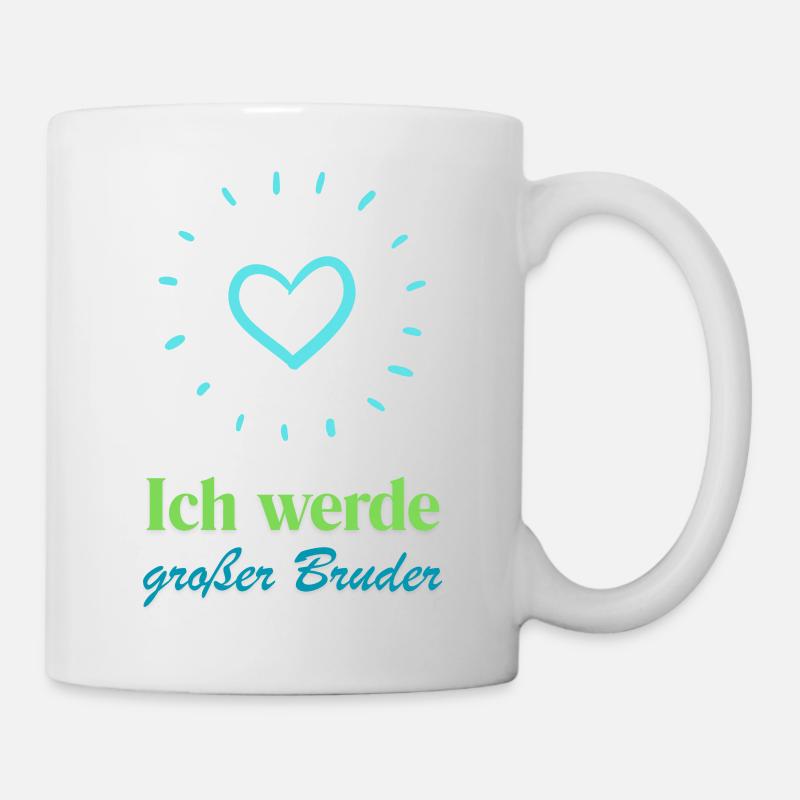 Ich werde großer Bruder von meinem Bruder - Tasse - Weiß
