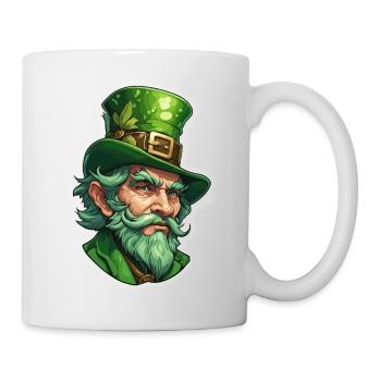 Leprechaun / Leprechaun / Vert / Gingembre / Irlande - Mug blanc - blanc - Droite