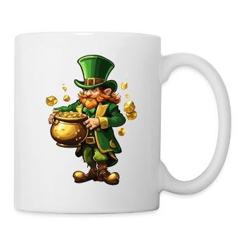 Leprechaun / Leprechaun / Vert / Gingembre / Irlande - Mug blanc - blanc - Droite
