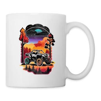quad et tout terrain - Mug blanc - blanc - Droite