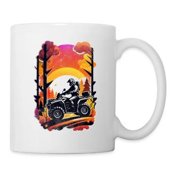 quad et tout terrain - Mug blanc - blanc - Droite