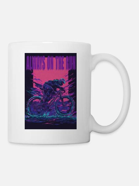 Cycling vibes - Mug - white