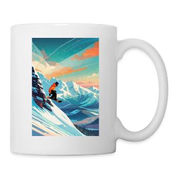 Snowboarder III - Tasse - Weiß - Rechts