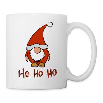 Weihnachtsmann Klein Dick hohoho - Tasse - Weiß - Rechts