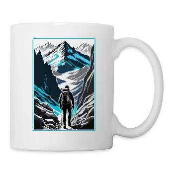 Natur & Bergwandern - Tasse - Weiß - Rechts