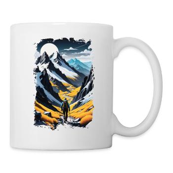Natur & Bergwandern - Tasse - Weiß - Rechts