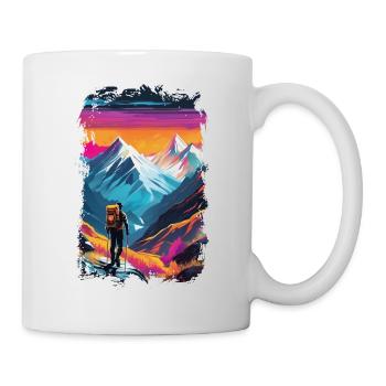Natur & Bergwandern - Tasse - Weiß - Rechts