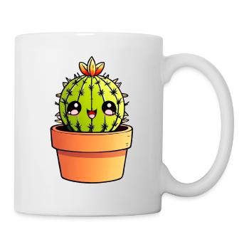 Kaktus Kaktus Kawaii Aufkleber - Tasse - Weiß - Rechts