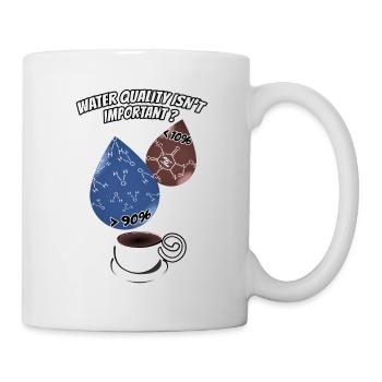 water quality coffee - Mug blanc - blanc - Droite