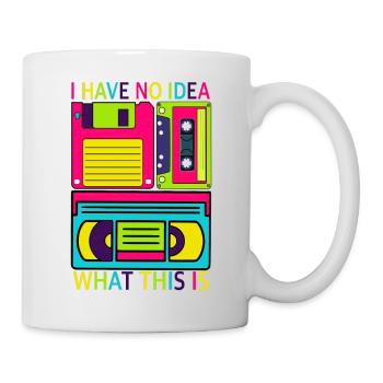 Musik, Retro, Heavy Metal, Hard Rock, Punk, Vinyl, Pop - Tasse - Weiß - Rechts