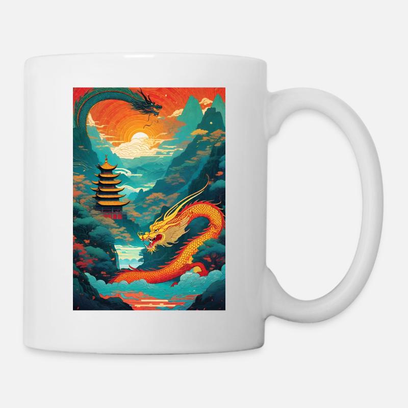 Jahr des Drachen I - Tasse - Weiß