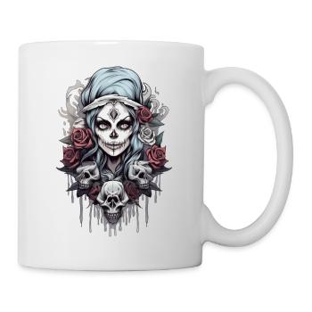Gothic Rose Queen Illustration Graphic Beauty - Mug - white - Right