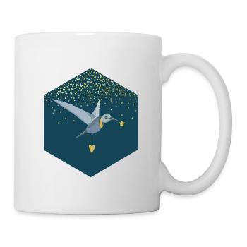 Oiseau étoilé - Mug blanc - blanc - Droite