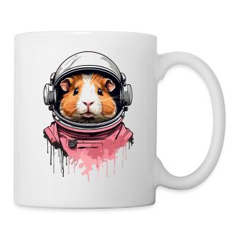 guinea pig, astronaut, space, space technology - Mug - white - Right