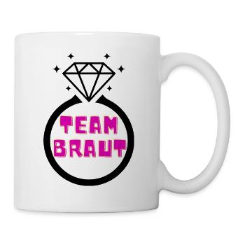 Braut Bride - Tasse - Weiß - Rechts