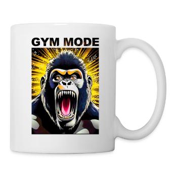 Gorilla Gym Mode - Tasse - Weiß - Rechts