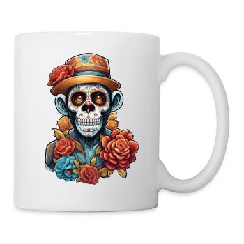 La Catrina/ Tattoo / Mexico / Animal / Monkey - Mug - white - Right