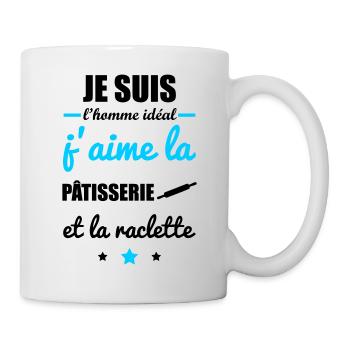 Homme idéal Pâtisserie, pâtissier, patissier - Mug blanc - blanc - Droite
