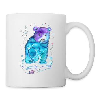 Gute Laune Eisbär - Tasse - Weiß - Rechts