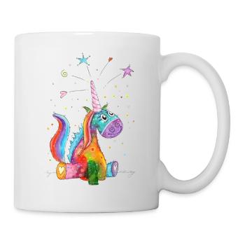 Gute Laune Einhorn - Tasse - Weiß - Rechts