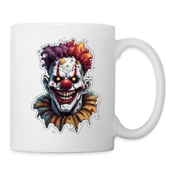 Clown d’horreur / Cirque / Drôle / Spectacle / Halloween - Mug blanc - blanc - Droite