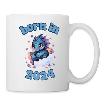 Dragon - born in 2024 - Tasse - Weiß - Rechts