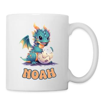 Noah - Drache - Name - Tasse - Weiß - Rechts