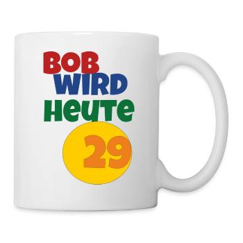 Bob turns 29 today - Mug - white - Right