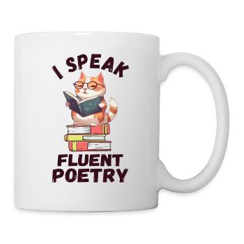 I speak fluent poetry - Mug - white - Right