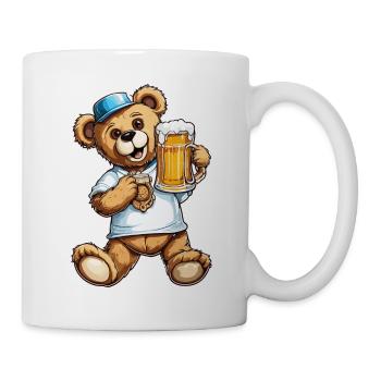 Ours en peluche / Peluche / Animal en peluche / Idée cadeau - Mug blanc - blanc - Droite