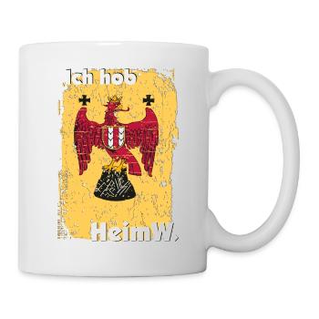 Heimweh - HeimW in meine Heimat das Burgenland - Tasse - Weiß - Rechts