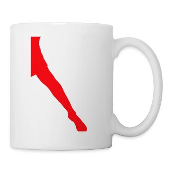 Leg Silhouette - Mug - white - Right