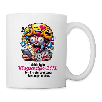 Mimikama Klugscheisser und Faktengenerator - Tasse - Weiß - Rechts