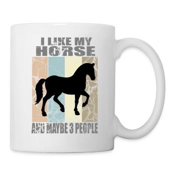 L’amour du cheval - Mug blanc - blanc - Droite