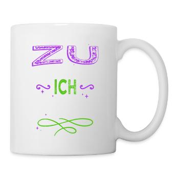 Dire drôle Corona Virus Power Girl Humour - Mug blanc - blanc - Droite