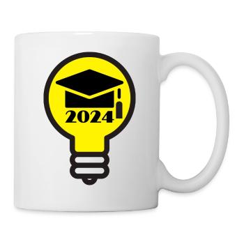 Ampoule, ABI, Lycée, Cérémonie de remise des diplômes 2024 - Mug blanc - blanc - Droite