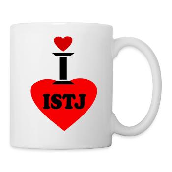 I Love ISTJ-Best MBTI Types-Personalty Types - Mug - white - Right