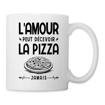 L'amour Peut Décevoir La Pizza Jamais Fast Food - Mug blanc - blanc - Droite