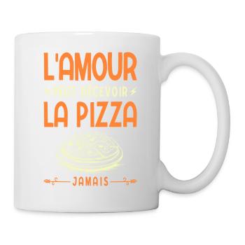 L'amour Peut Décevoir La Pizza Jamais Fast Food - Mug blanc - blanc - Droite